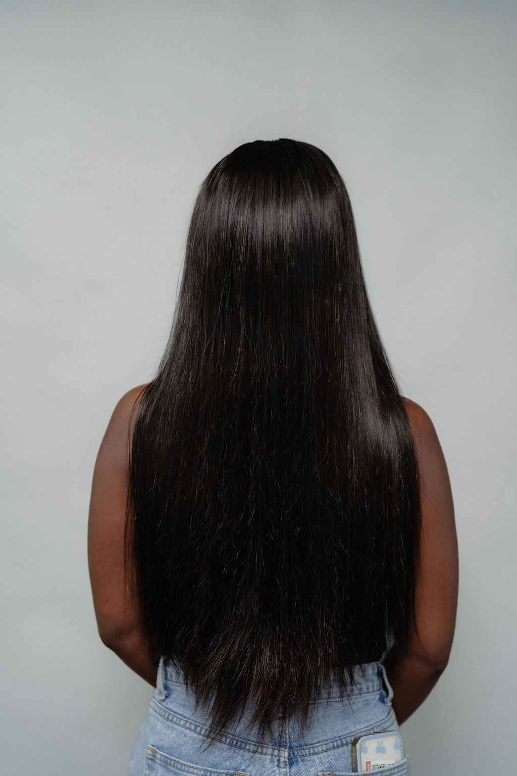 bone straight with fringe